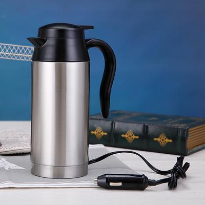 12V/24V 750ML/1200ML Nerezová ocel Elektrický ohřívací pohár do auta Rychlovarná konvice Ohřívač vody Láhev Automatické vypínání Rychlovarná konvice Cestování