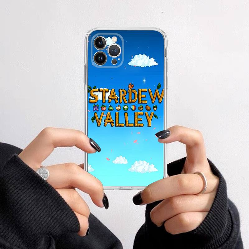 Stardew valley Phone Case For iPhone 14 13 12 11 Pro Max XS X XR SE 2020 6 7 8 Plus Mini Transparent Shell