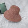 Women's handmade Japanese-style woven straw hat, casual beach hat, sun protection sun hat, fisherman hat, bucket hat, extra large