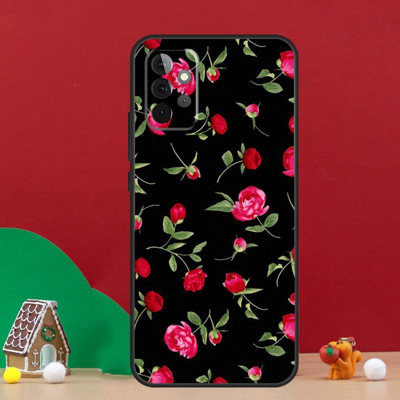 Beautiful Garden Red Roses Flowers Case For Samsung Galaxy A56 A33 A13 A36 A23 A52 A32 A12 A54 A34 A14 A16 A53 A15 A35 A55 A17