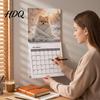 Wall Hanging Planner 2027 Pomeranians Calendar Cute Dog Square Monthly Spiral Binding Gift for Lovers 12 Month Home Office Lover Gifts Thick Paper
