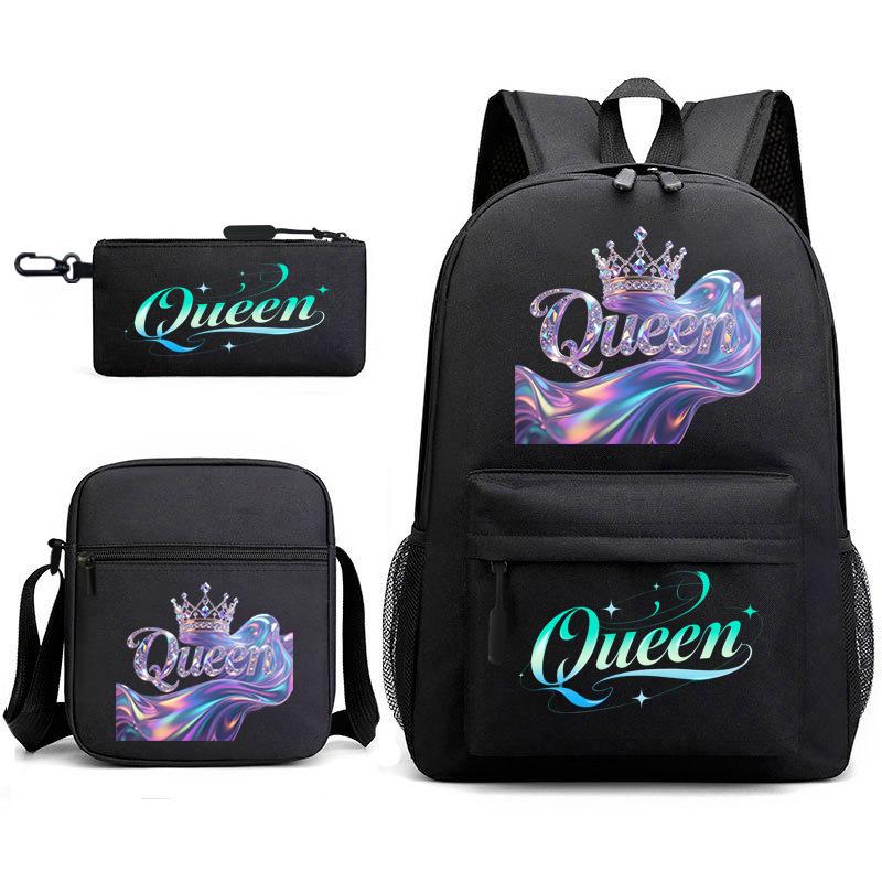 Backpack cute student schoolbag pink schoolbag couple backpack heat transfer printing backpack
