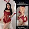 Playful Bunny Girl Lace Nightgown: Seductive, Slimming, Open Crotch, See-Through Women's Lingerie Set