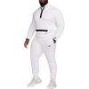 Nike Half-Zip Stand Collar Long Sleeve Sweatshirt Men Tops White FB7998-051