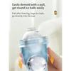 Summer 2in1 Ice Ball Cup Water Bottle Food Grade Silicone Ice Mold Portable Travel Ice Making Cup for Outdoor Camping Sports