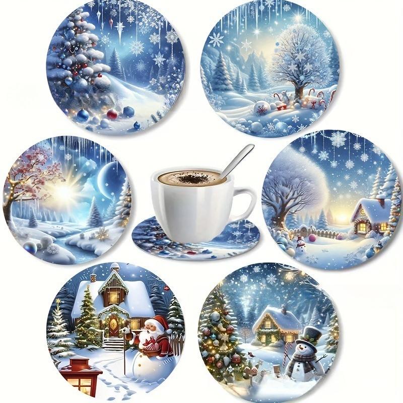 New cartoon flower wooden coffee cup coaster kitchen cafe milk tea bar decoration anti-scalding heat-insulating coaster