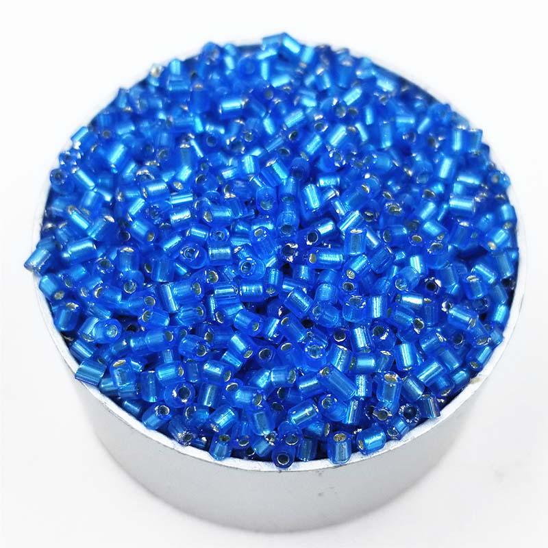 1000Pcs 2mm Bead Bracelet Beading Chain Beads Glass Tube