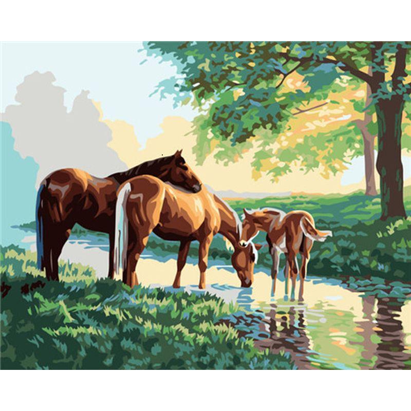 5D Diamond Painting Animals Cross Stitch Full Round Drill Painting Embroidery Craft Home Decor
