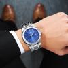 Paulareis Automatische Selbstaufzug Mechanisch Edelstahlarmband Einfach Business Blau Roségold Gelbgold Datum Herrenuhr AP01