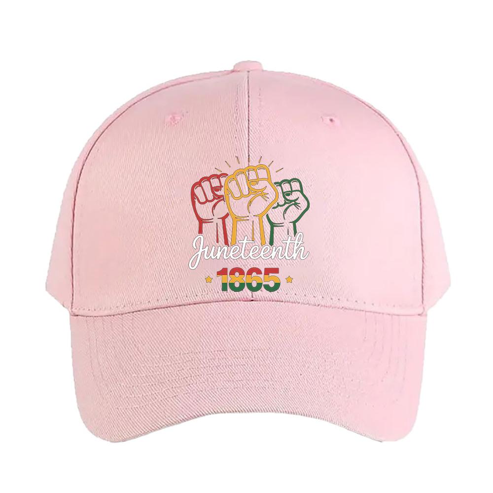 Juneteenth African American Unity Fist Summer Adult Peaked Hat Fashion Casual Adjustable Printed Baseball Caps Trucker Cap