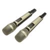 Wireless Microphone System Professional 1 for 2 Handheld Dynamic Mic System with Receiver and LCD