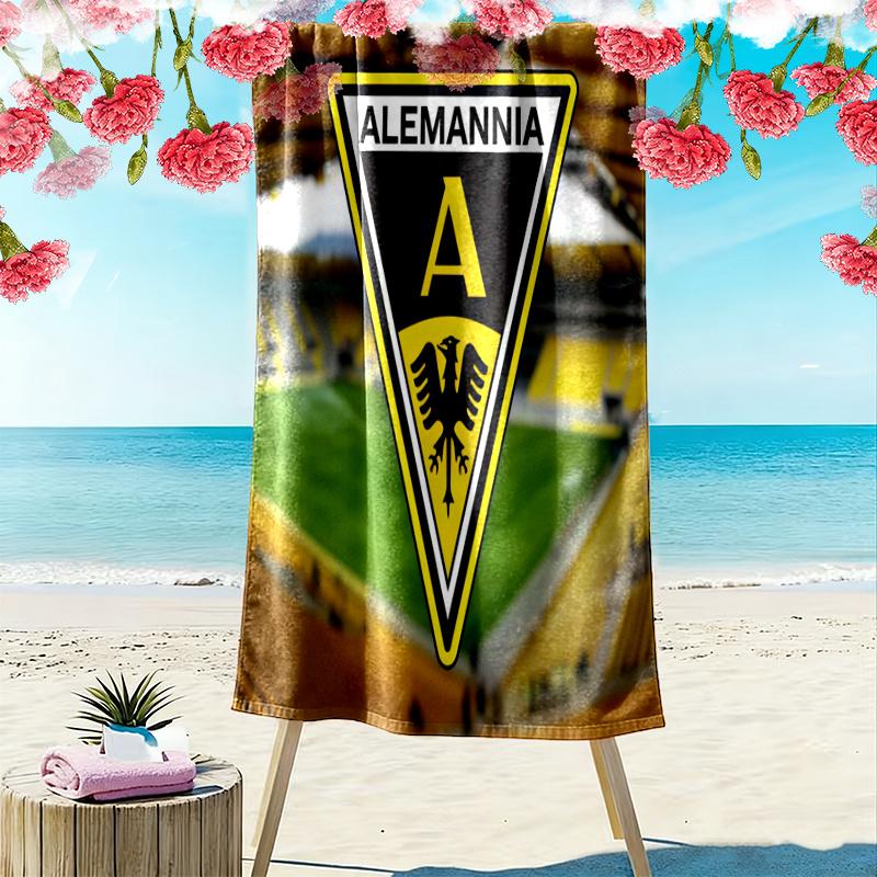 Alemannia Aachen Towel, Large Soft Quick Dry Towel for Beach Camping Swimming