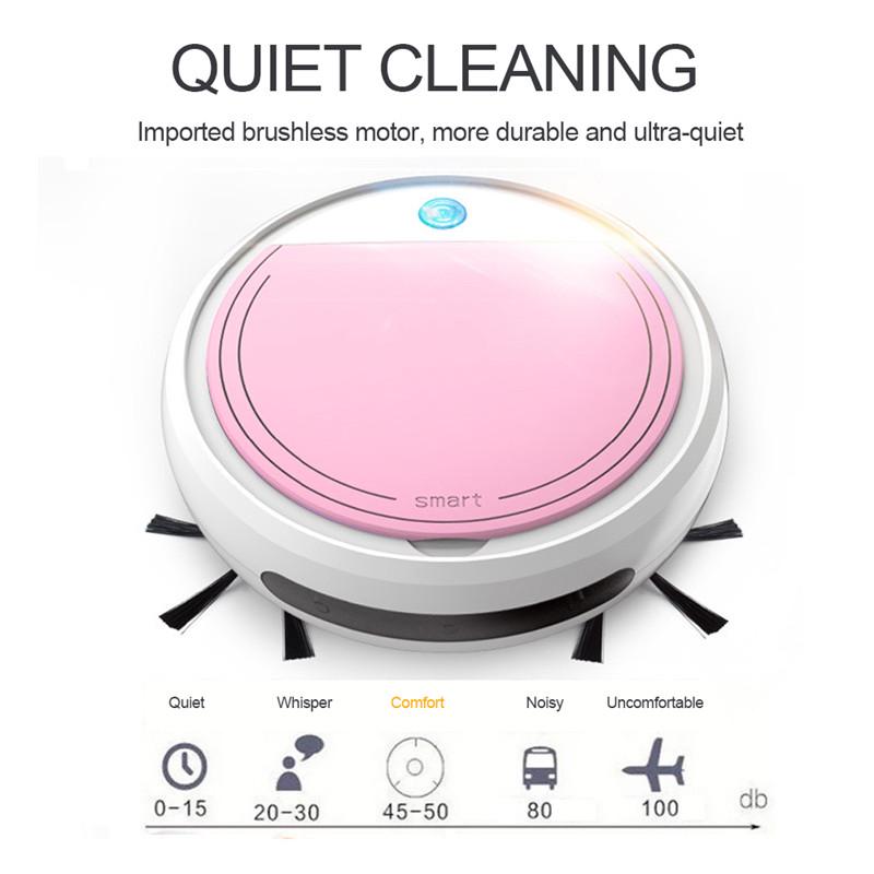 Smart Sweeping Robot Vacuum Cleaner Floor Edge Dust Clean Auto Suction Sweeper  UV Disinfection