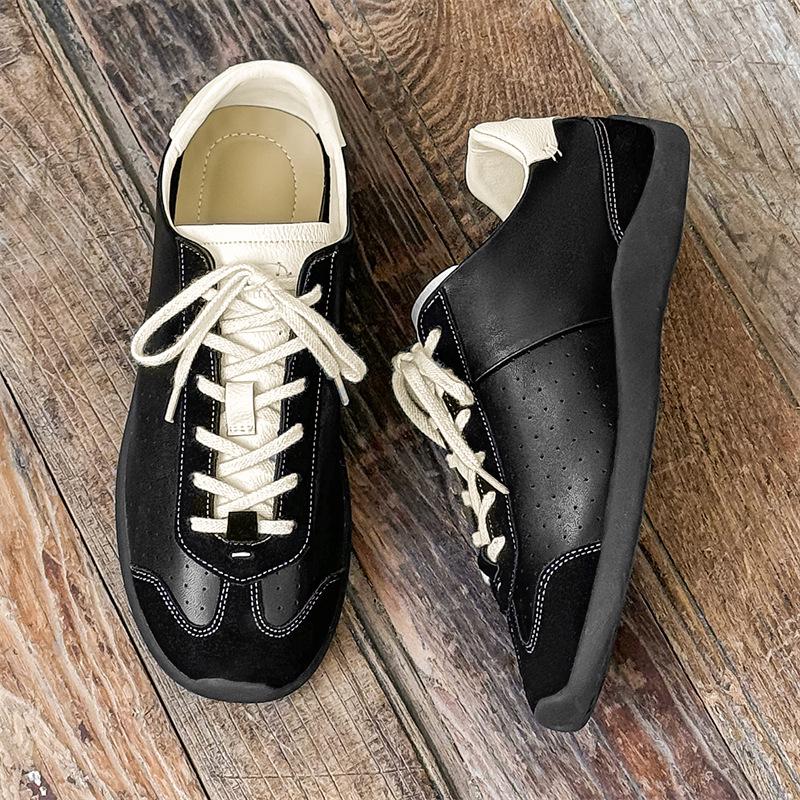 

2024 Men s Soft Sole Ballet Shoes - Vintage Color Block Casual Sneakers Women s 36 чёрный