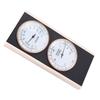 Termometro e Igrometro per Sauna, 2 in 1 in Legno, Temperatura in Celsius, Umidità Interna, in Legno di Faggio, Accessori per Sauna per Spa Doccia Saun
