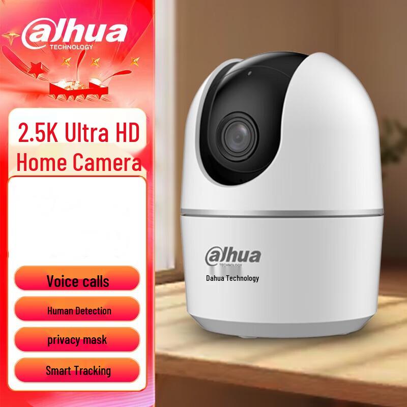 

Dahua 4MP Wireless Pan/Tilt Home Security Camera E6A-4M CN plug (adapter included)