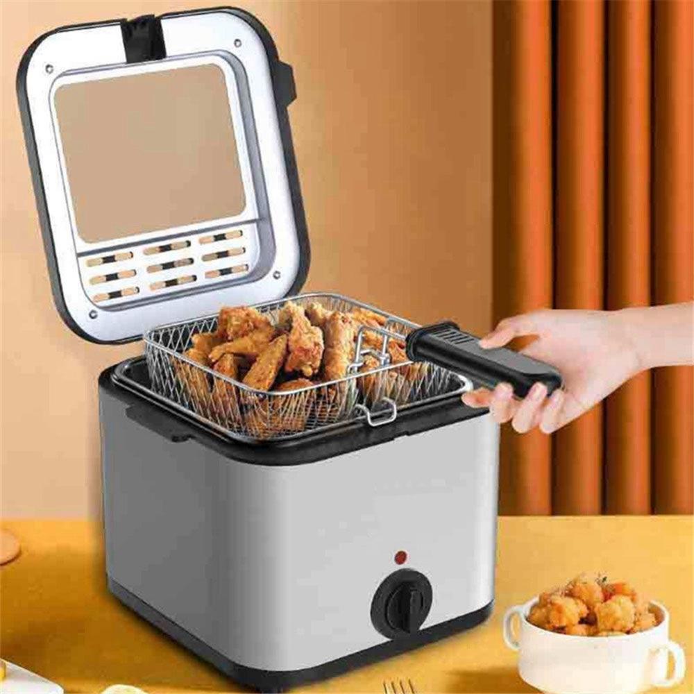 

Cooking Adjustable Thermostat Oven 2.5L Frying Pan Electric Pot Deep Fryer Grill EU Plug