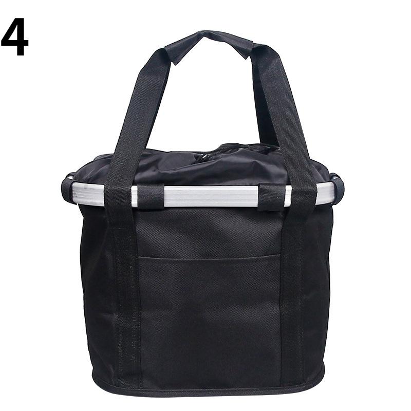 Foldable Bike Front Tube Bag Waterproof Bicycle Handlebar Basket Pack Cycling Front Frame Bike Accessories Bike Baskets,1PCS