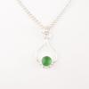 Natural Green Cat's Eye Gemstone 925 Solid Silver Jewelry Light Weight Pendant PP-40-44