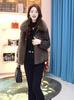 Women's Autumn/Winter Faux Fur Leather Jacket Patchwork Parka with Mink Fur Trim - High-End Style