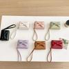 Fashion Wallets Girls Cute Bow Small Wallet Aesthetic Card Holder Classic Three Fold Purse For Women Student Simple Coin Pouch