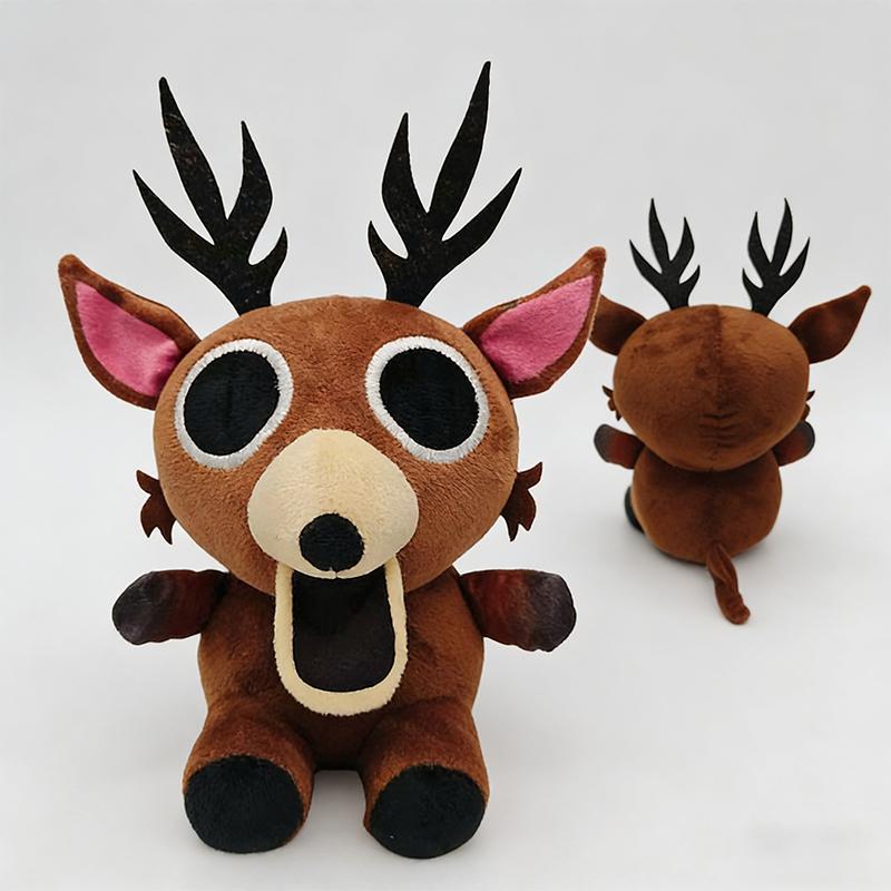 Non-Toxic New 99 Nights In The Forest Purple Bat Plush Cute Pink Baby Deer Stuffed Doll Funny Blue Owl Red Goat Plush Toy For Kid Gifts