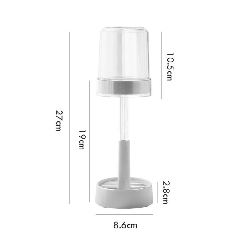 

Крышка для зубной пасты Пылезащитная Креативная Ванная комната Простой стиль Инструменты для ванной комнаты Домашний органайзер Пылезащитный чехол для зубной щетки Стакан для мытья Регулируемый белый