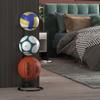 White Children Basketball Storage Rack Carbon Steel Football Display Rack Ball Placed Rack  Home