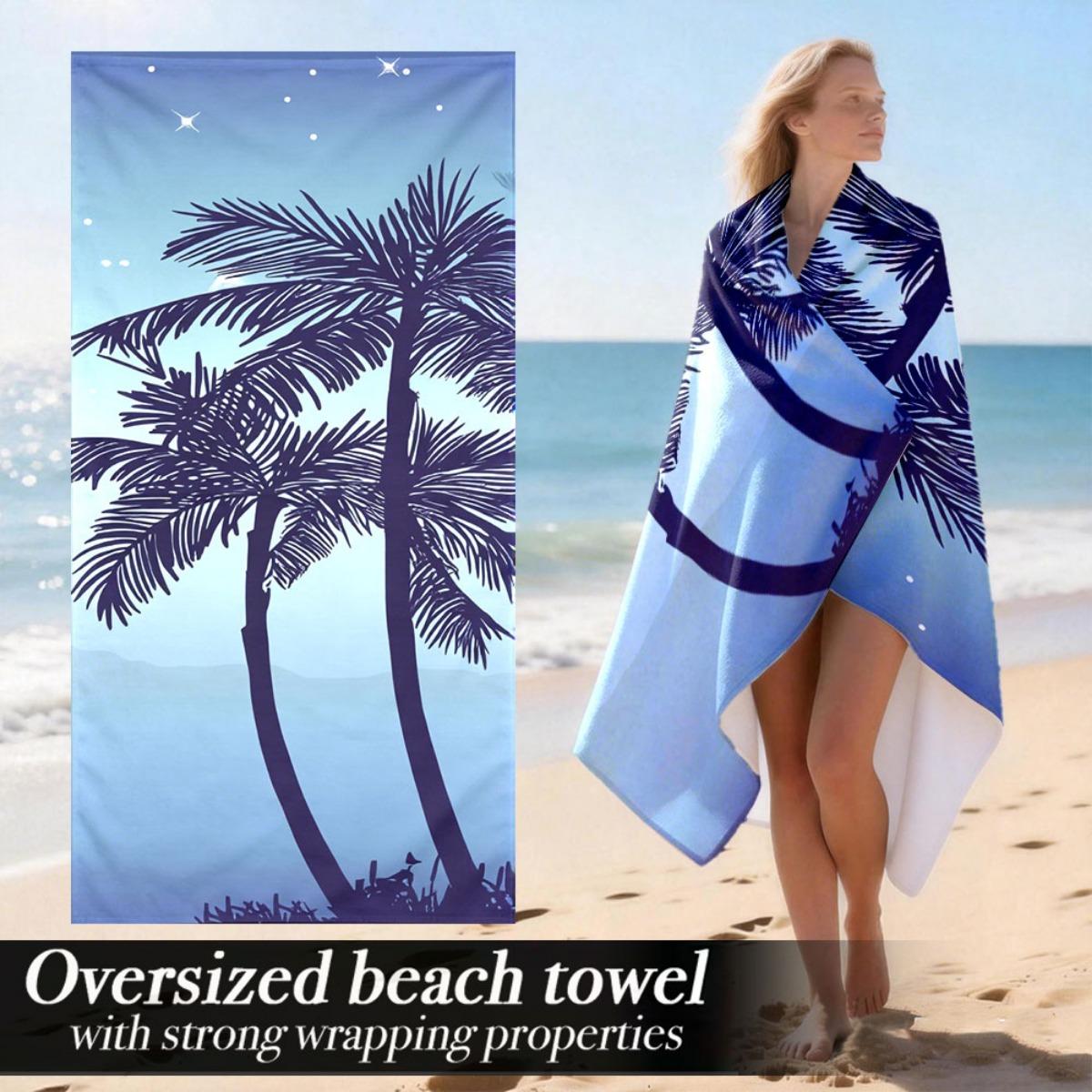 

Extra Large Luxury Oversized Beach Towel | Soft Plush Absorbent Microfiber With Strong Wrapping Properties | Perfect For Outdoor W40*H60(CM)