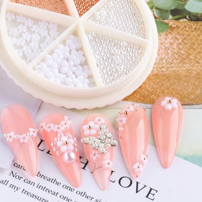 Nail Bead Ornament Multiple Styles DIY Imitation Pearl 3D Nail Art Charm Beads Manicure Decoration