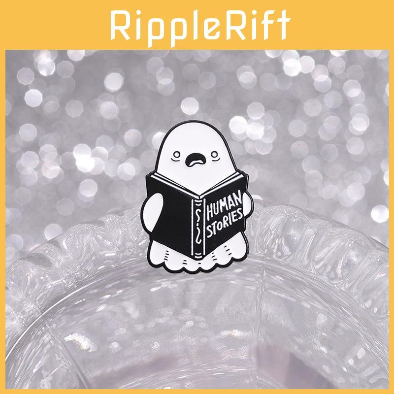 Brooch Ghost Eyecatching Pin Quirky Cartoon Metal Badge Decorative Halloween Gift