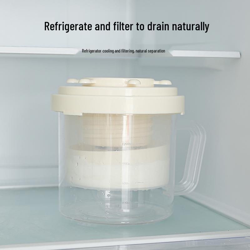 Homemade Greek Yogurt & Cold Brew Filter Bowl with Separator Gauze