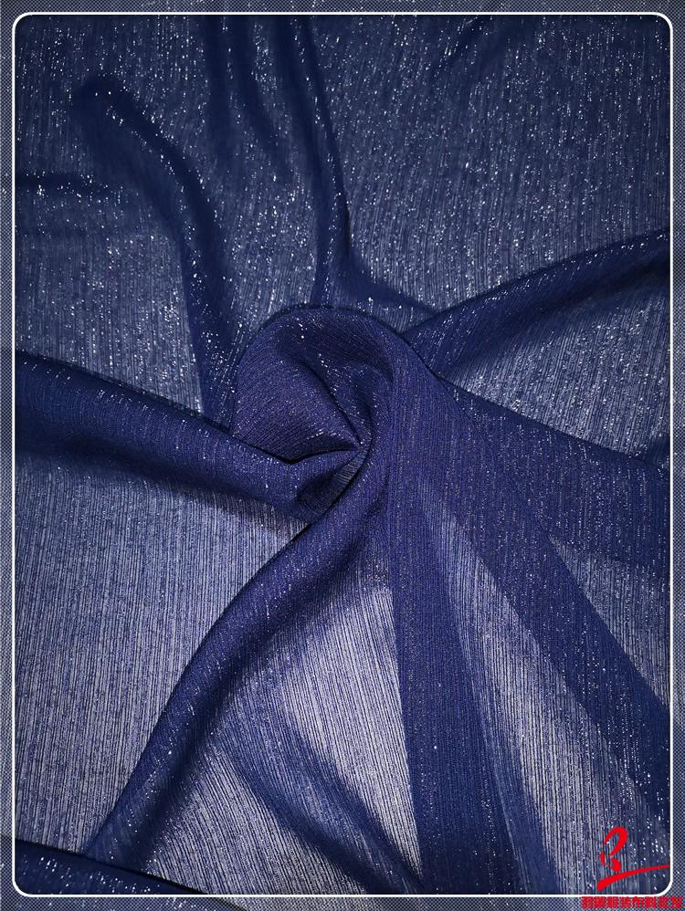 Super Sheer Silver Sequin Silk Gingham Chiffon Brocade Fabric for Dance Costumes