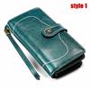 Vintage RFID Retro Genuine Leather Women's Long Clutch Wallet