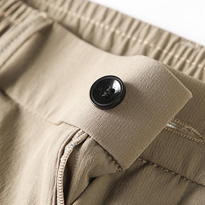 TUCANO Men's Ice Silk Cropped Casual Suit Pants