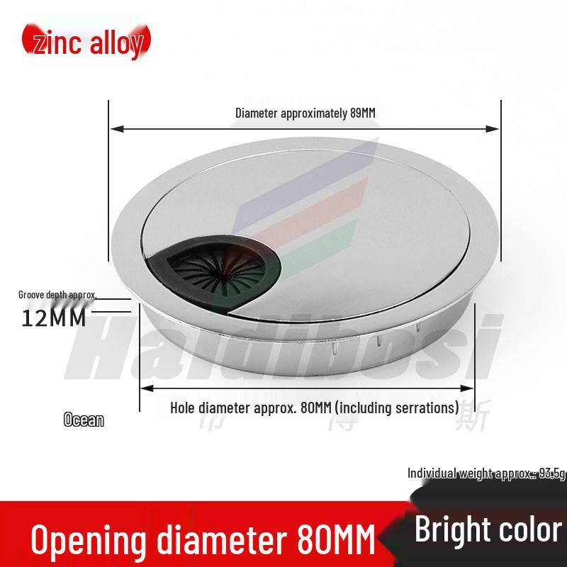 Desktop Cable Management Grommet Cover – Round Hole Sealing & Decoration