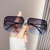 New Vintage Square Sunglasses Woman Classic Retro Gradient Mirror Frameless Sun Glasses Female Fashion Rimless
