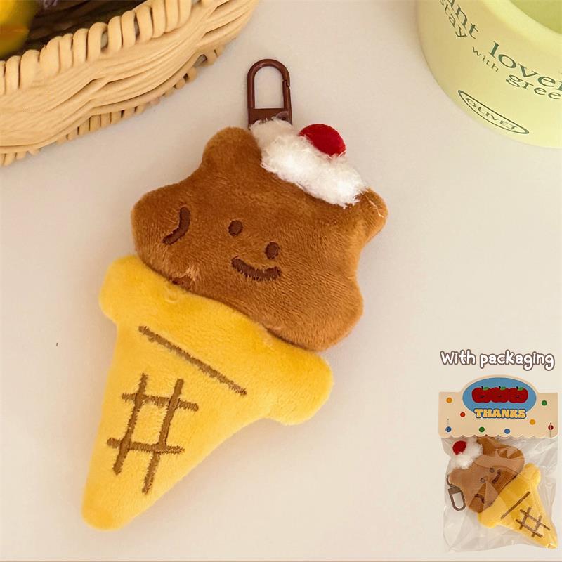 

Creative Cute Donut Animal Plush Toy Soft Stuffed Keychain Pendant Cartoon Bag Charm Backpack Hanging Ornaments Car Keyring Gift