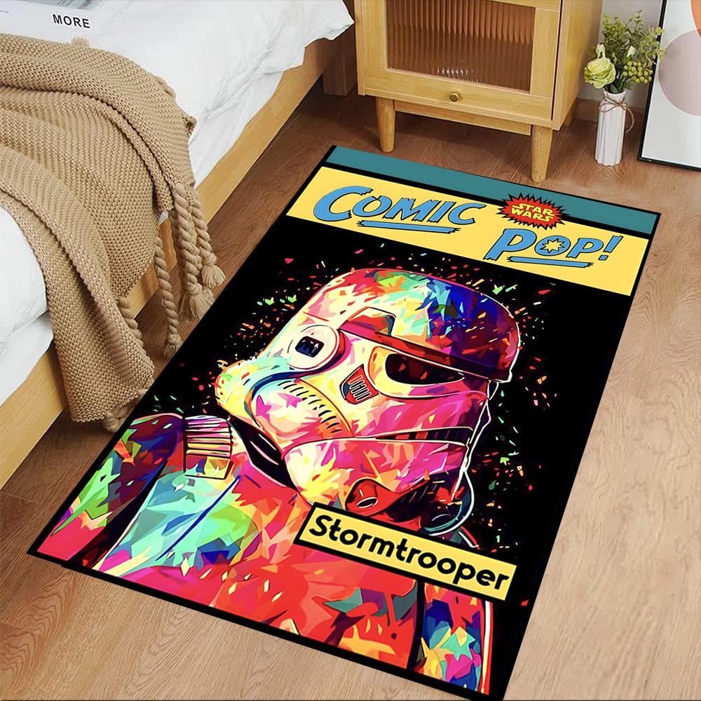 Star Wars Floor Rug Office Rug Suitable for Playrooms Game Room Hallway Foyer Anti-slip Rug Decorate Offices Perfect Birthday Christmas Gift Idea