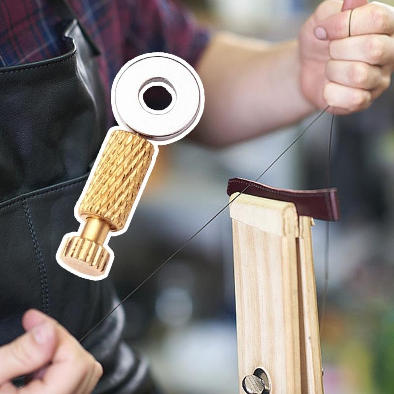Ergonomische Handnähtnadel Stabile Legierungsstahlkonstruktion für Leder Stoff und Leinwand Projekte