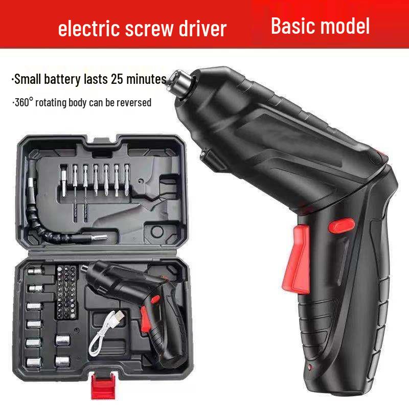 Rechargeable Mini Electric Screwdriver Drill - Fully Automatic, Household Compact Tool