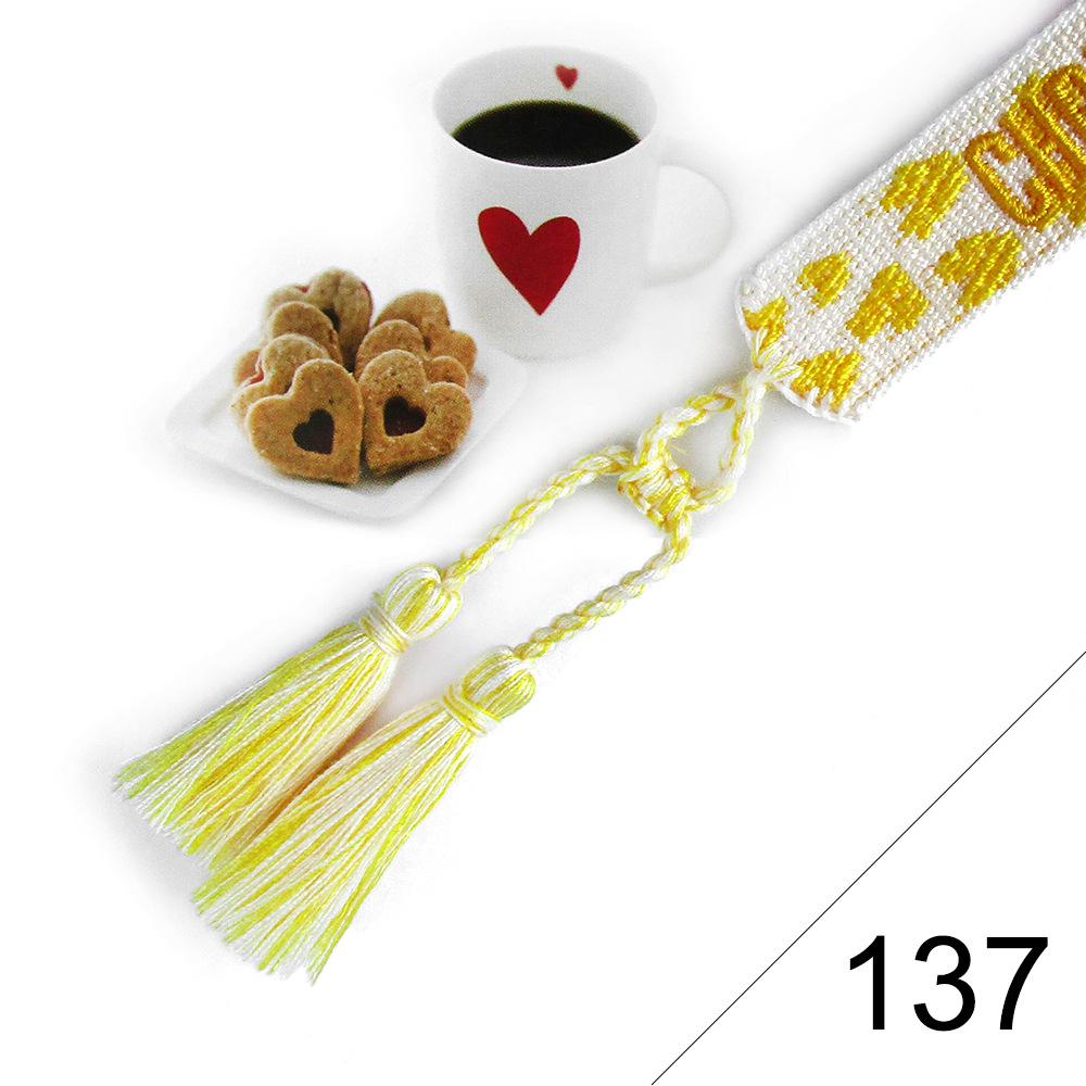 Custom Bohemian Embroidered Bracelet with Tassel and Woven Rope - Handmade Jewelry for Couples and Women