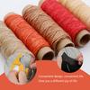 150D Leather Thread 450m Leather Thread Pack of 15 Flat Leather Yarn Waxed Bookbinding Yarn for Leather Crafts DIY and Repairs