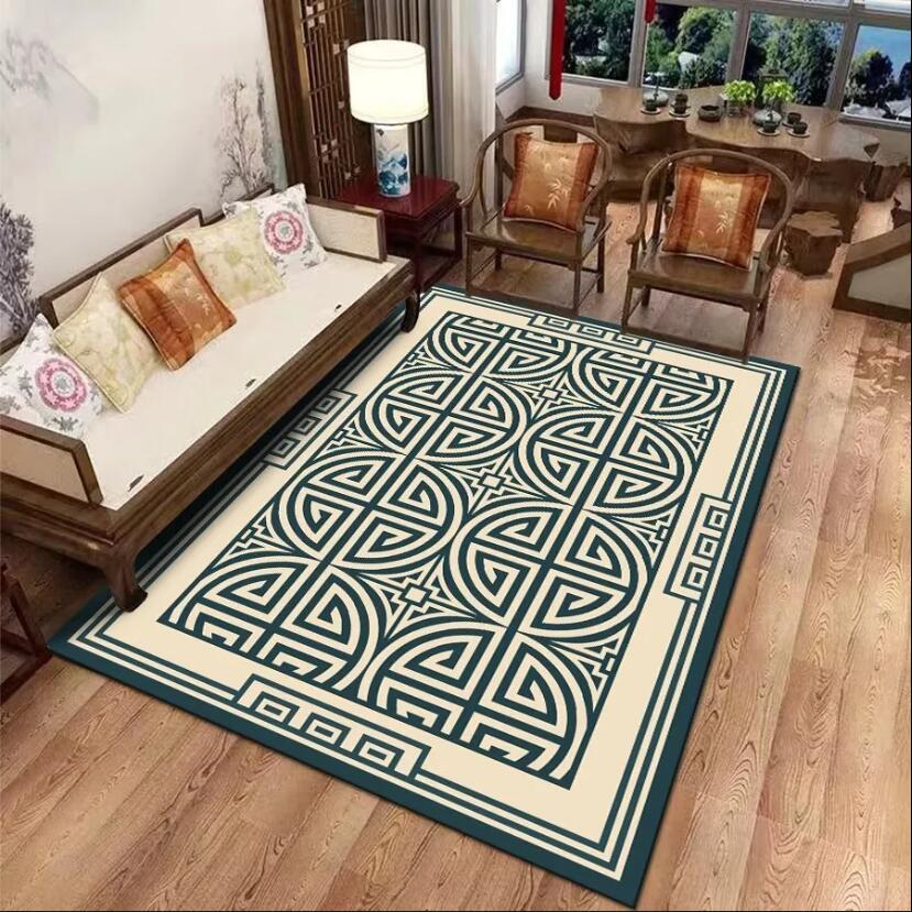 Covor Stil Chinezesc Covor Decor Acasă de Lux Absorbant Anti-alunecare Covoraș Decorativ pentru Sufragerie Birou Dormitor Sufragerie