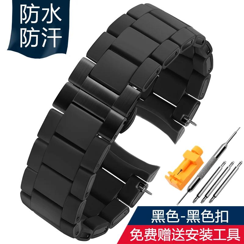 

Для ремешка часов Armani AR5920 AR5919 AR5859 AR5867, ремешок для мужских и женских часов из стали с резиновым покрытием 20 мм 23 мм 23mm