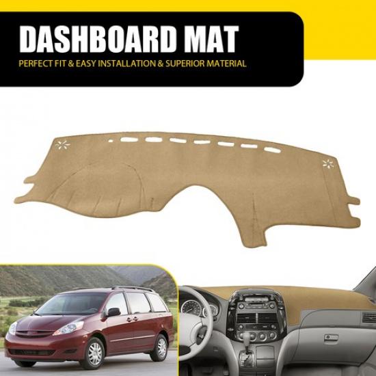 For Toyota Sienna 2004-10 Dashboard Sunshade Pad Carpet Dash Cover Mat Cap Gray
