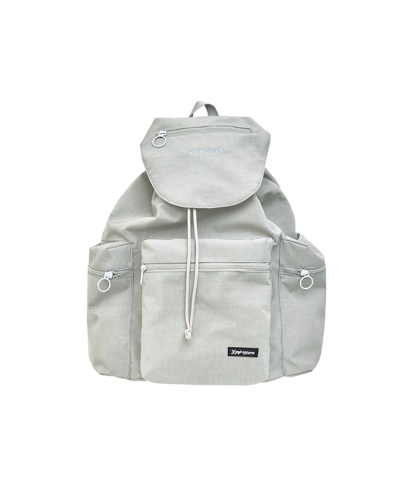 Krafyarn Boxy Pocket Backpack Grey Mint