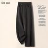 Women's High-Waisted Straight-Leg Commuter Trousers