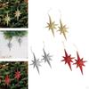 2 Pieces Christmas Glitter Star Pendants Hanging Ornaments Decor for Wedding
