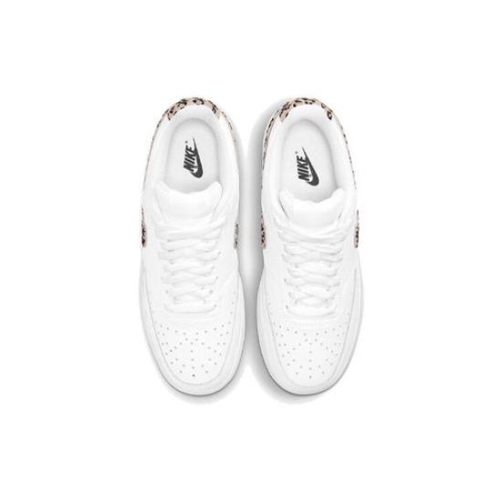 Nike Court Vision Low Leopard Swoosh - White 2021 - DD9665-100
